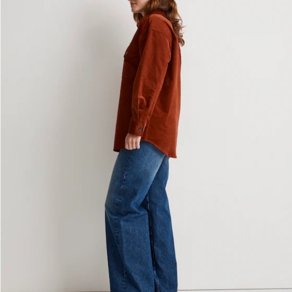 Madewell Women's Small Corduroy Twill Oversized Shirt-Jacket - Picture 2 of 6